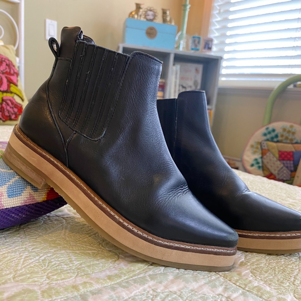 ROOLEE Prince Western Chelsea Ankle
Booties Black Leather Boots size 6 - Picture 8 of 16